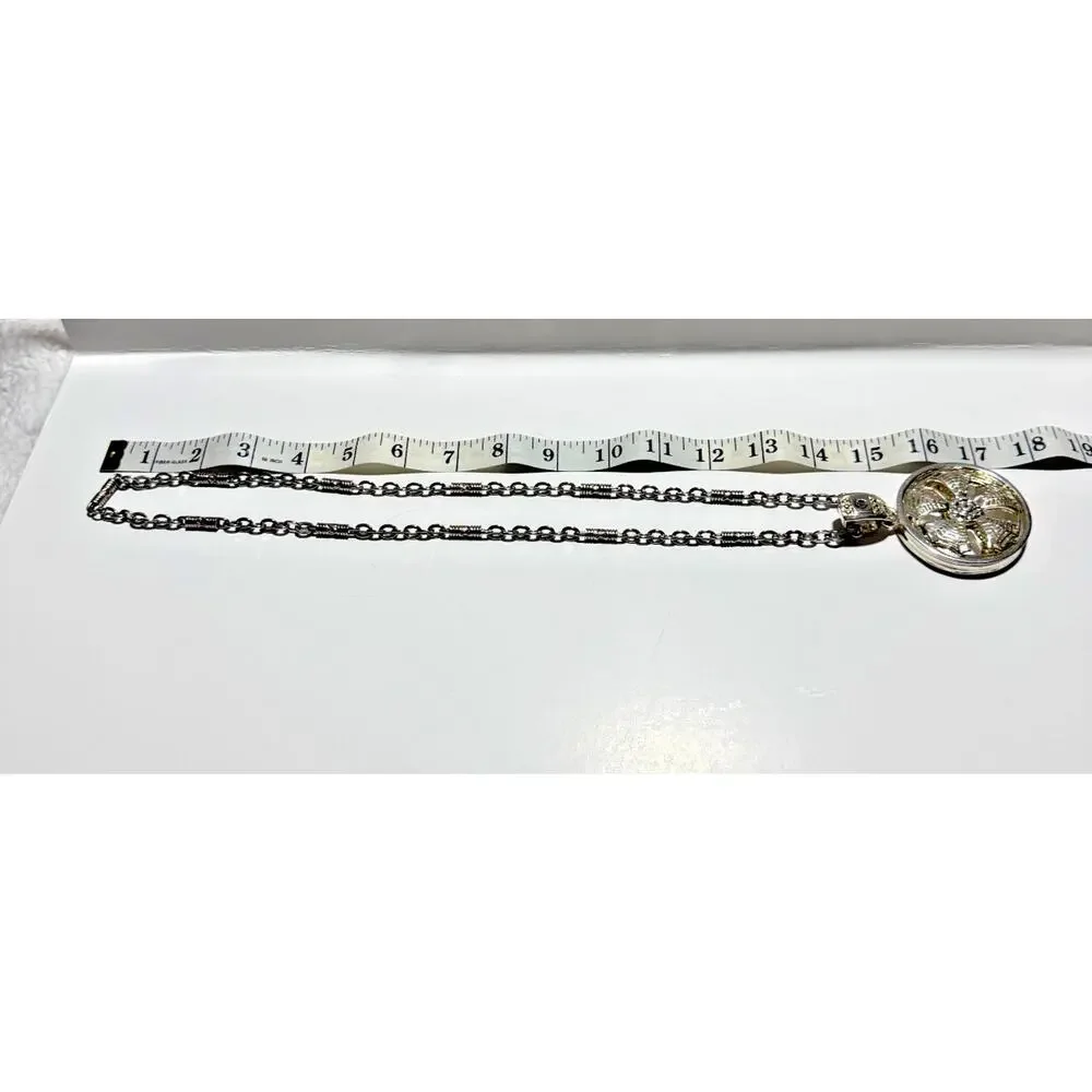 Y2K Spinner Wheels Pendant and Necklace (Costume Jewelry)